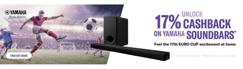 Claim 17% Cashback on Yamaha Soundbars