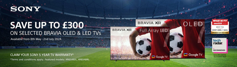 Save Up to £300 on Selected Sony BRAVIA OLED & LED TVs - electricshop.com