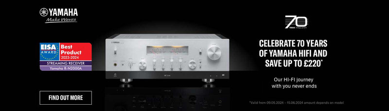 Yamaha Celebrate 70 years of HiFi and save up to £220 - electricshop.com