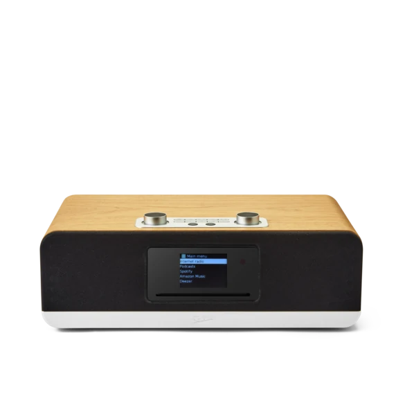 Roberts Stream 67L Bluetooth Sound System with CD Player and Internet DAB+ Radio - Natural Wood Ex-Display Clearance