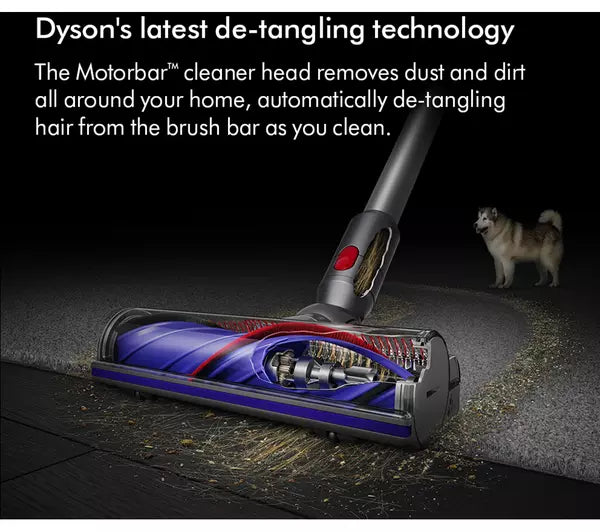 Dyson V8 Absolute Cordless Vacuum Cleaner upto 40 Minutes Run Time Silver Yellow Open Box Clearance V8ABS-2023