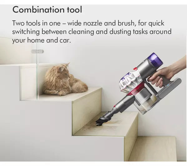 Dyson V8 Absolute Cordless Vacuum Cleaner upto 40 Minutes Run Time Silver Yellow Open Box Clearance V8ABS-2023