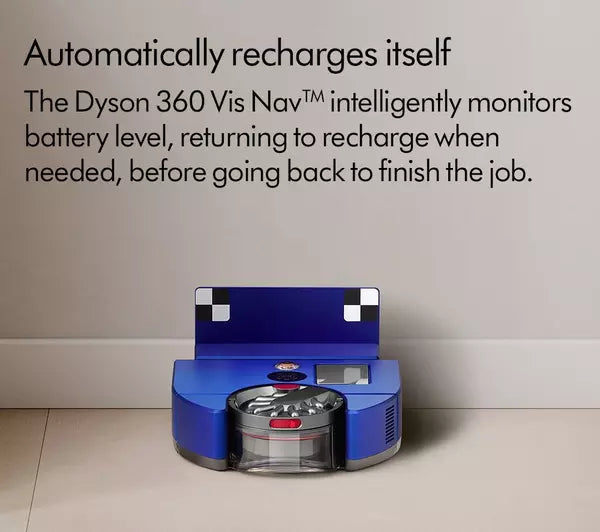 Dyson 360 Vis Nav Robot Vacuum Cleaner Blue and Nickel 360VISNAV