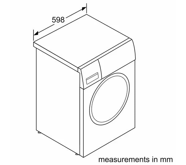 Bosch WGE03408GB Series 2 8kg 1400 Spin Washing Machine White