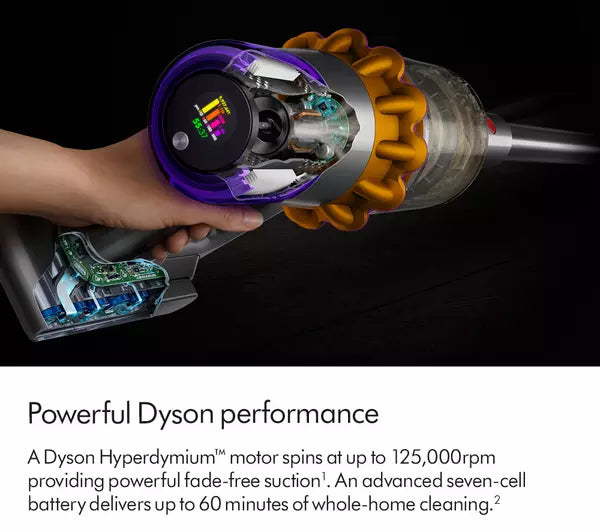 Dyson V15s Detect Submarine Wet and Dry Vacuum Cleaner - Yellow and Nickel