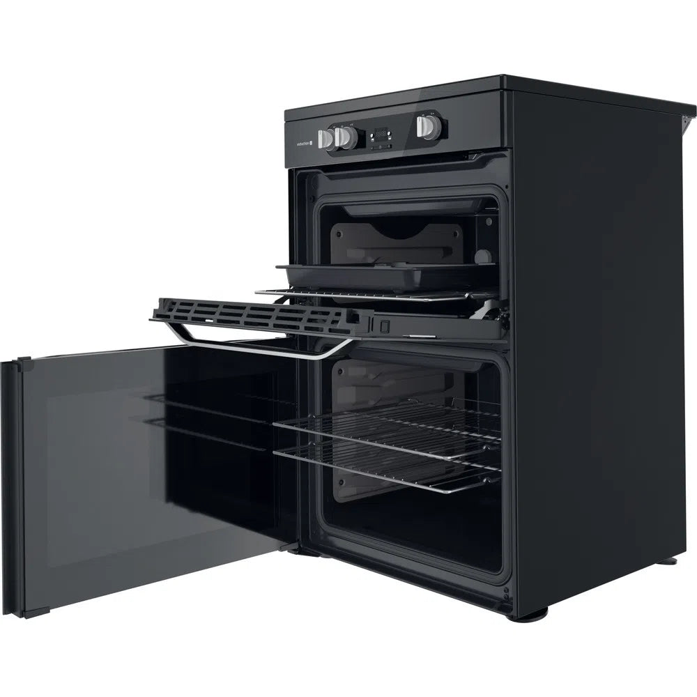 Hotpoint HDM67I9H2CB 60cm Double Oven Induction Electric Cooker Black