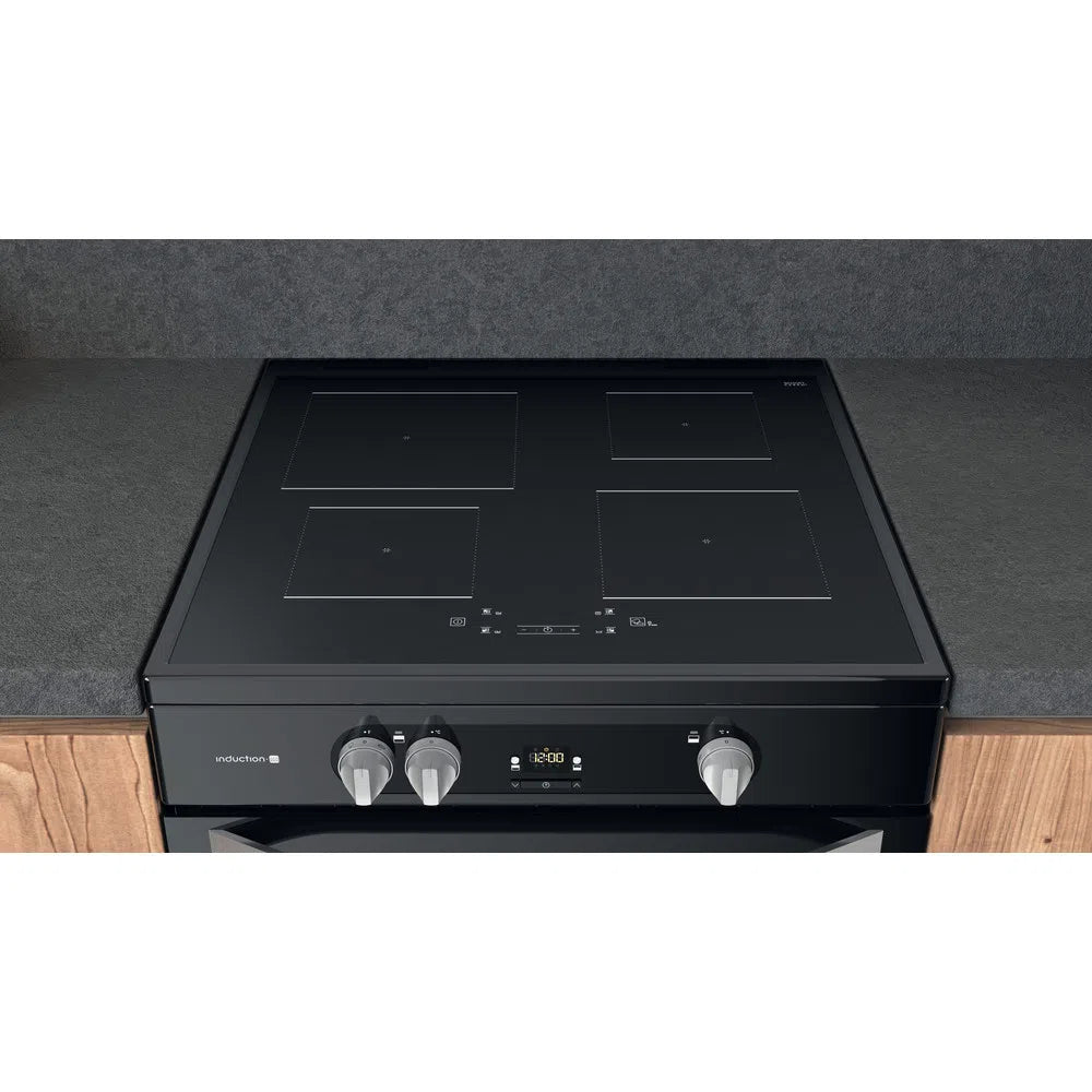 Hotpoint HDM67I9H2CB 60cm Double Oven Induction Electric Cooker Black