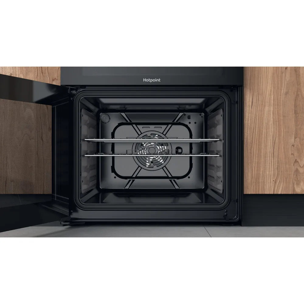 Hotpoint HDM67G9C2CSB 60cm Dual Fuel Cooker with Double Oven Black