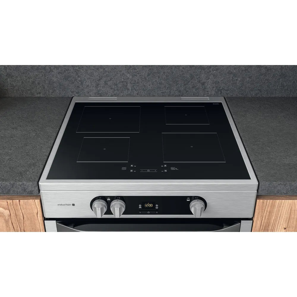 Hotpoint HDM67I9H2CX 60cm Electric Cooker with Induction Hob Stainless Steel