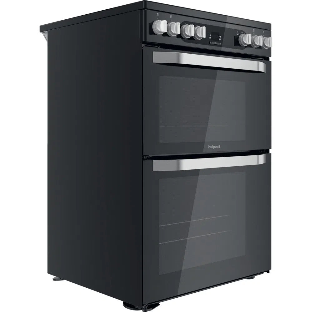 Hotpoint HDM67V9HCB 60cm Double Oven Electric Cooker Black