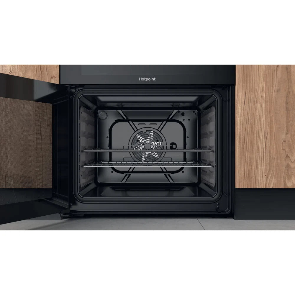 Hotpoint HDM67V9HCB 60cm Double Oven Electric Cooker Black