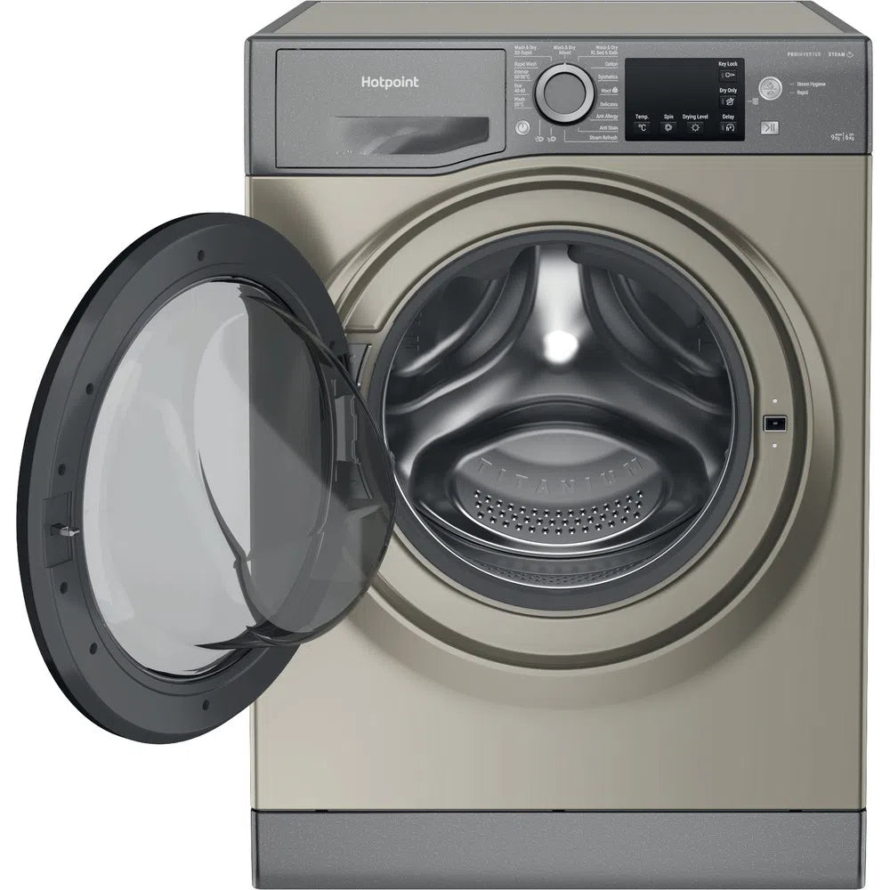 Hotpoint NDB9635GKUK 9+6Kg 1400 Spin Washer Dryer Graphite