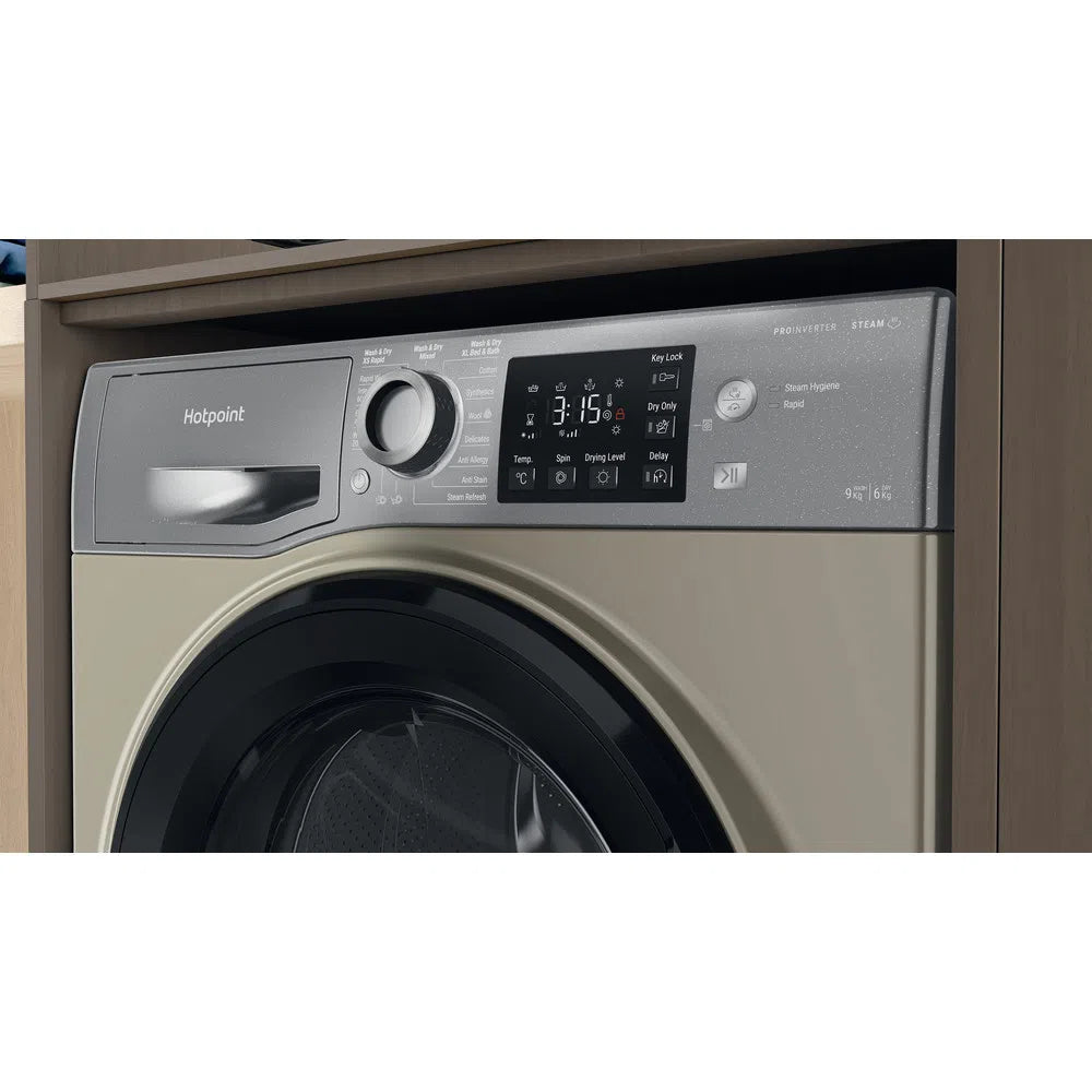 Hotpoint NDB9635GKUK 9+6Kg 1400 Spin Washer Dryer Graphite