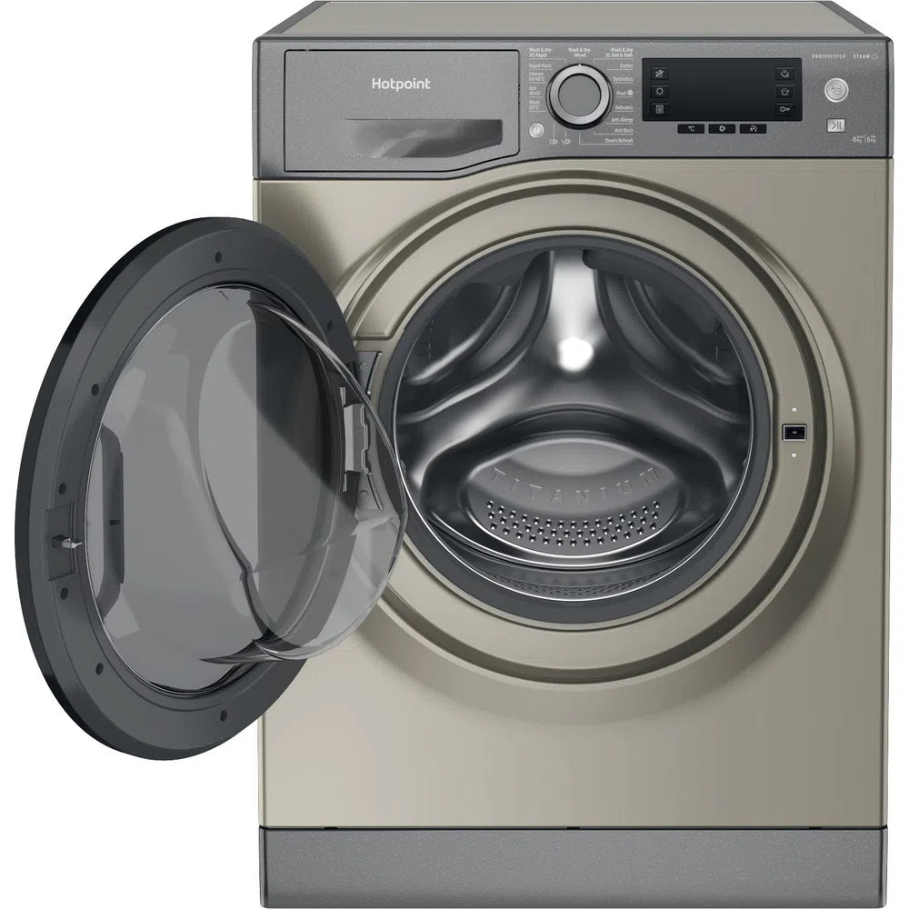 Hotpoint NDD8636GDAUK 8+6Kg 1400 Spin Washer Dryer Graphite