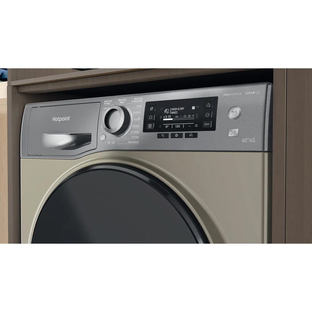 Hotpoint NDD8636GDAUK 8+6Kg 1400 Spin Washer Dryer Graphite