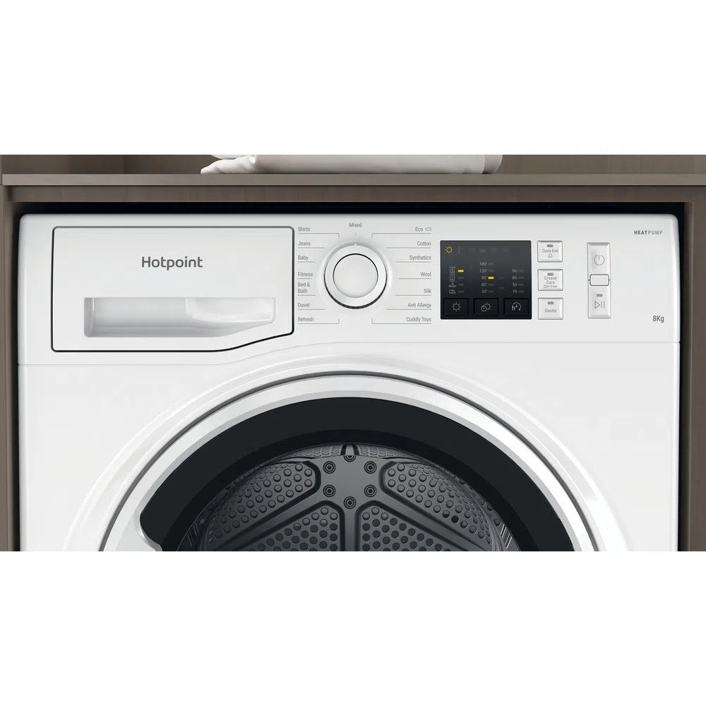 Hotpoint NTM1081WK 8Kg Heat Pump Tumble Dryer White