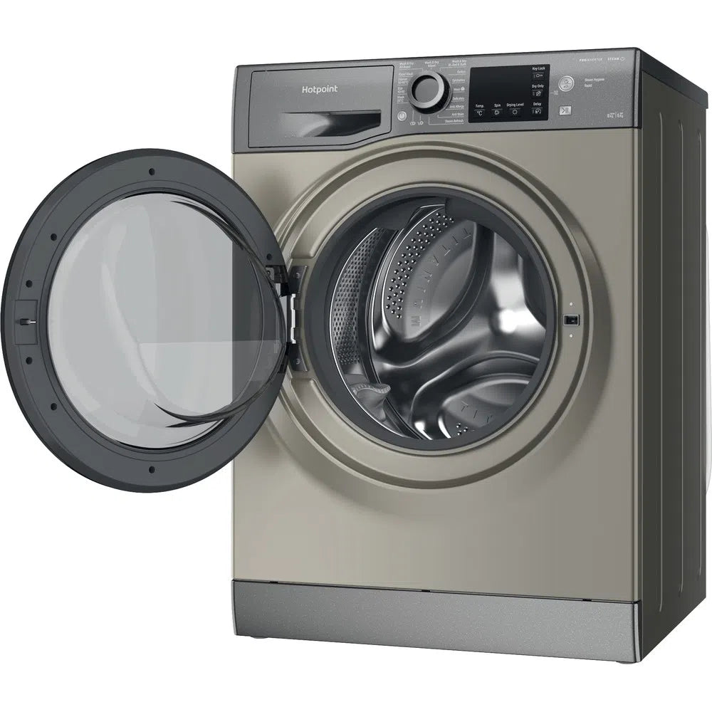 Hotpoint NDB8635GK 8+6kg 1400 Spin Washer Dryer Graphite