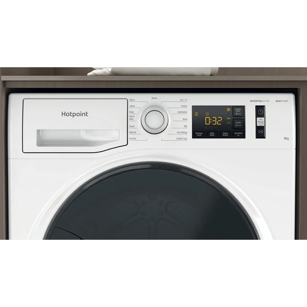 Hotpoint NTM119X3EUK 9kg Heat Pump Tumble Dryer White