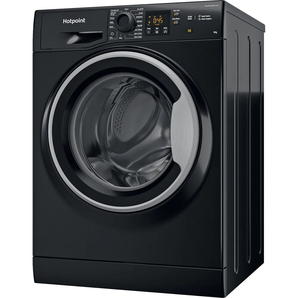 Hotpoint NSWM965CBSUKN 9kg 1600 Spin Washing Machine Black