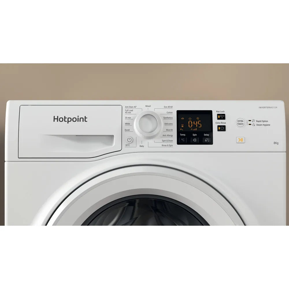 Hotpoint NSWM864CWUKN 8Kg 1600 Spin Washing Machine White