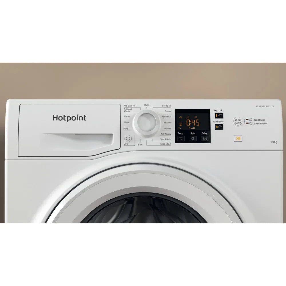 Hotpoint NSWM1045CWUKN 10kg 1400 Spin Washing Machine White