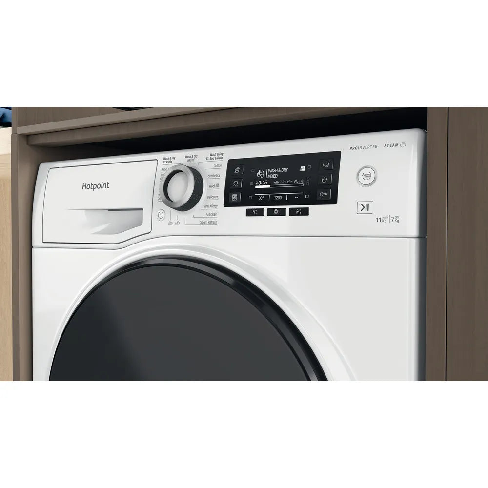 Hotpoint NDD11726DAUK 11+7Kg 1400 Spin Washer Dryer White