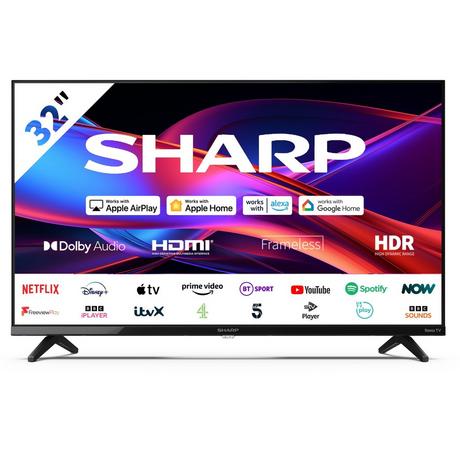 Sharp 1T-C32GD2225K 32 Inch LED HD Ready Frameless Smart Roku TV 2024