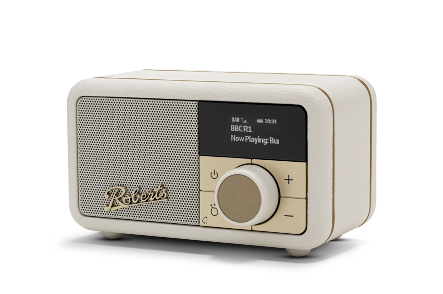 Roberts Revival Petite 2 DAB DAB+ Bluetooth Rechargeable Digital Radio Pastel Cream