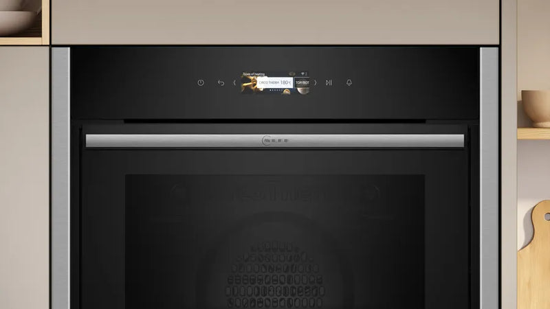 Neff B54CR31N0B N70 Slide and Hide Built-In Electric Single Oven Stainless Steel