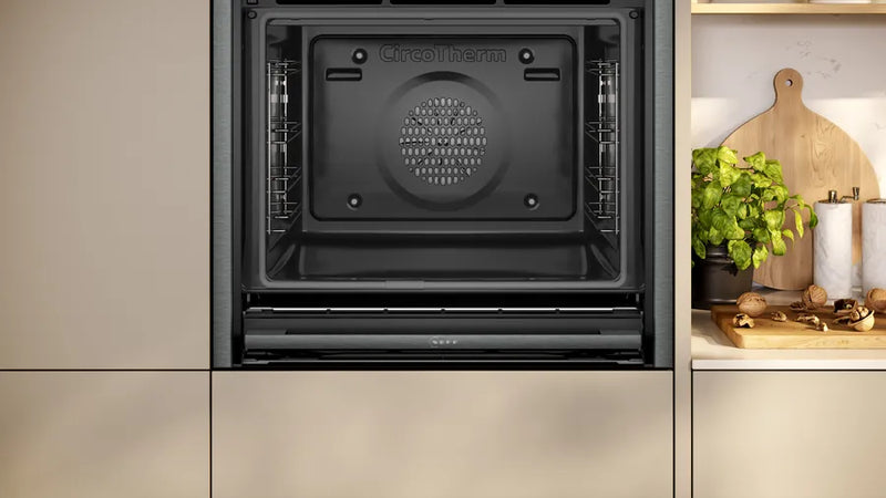 Neff B64CS71G0B N90 Slide and Hide Built-In Electric Single Oven Graphite