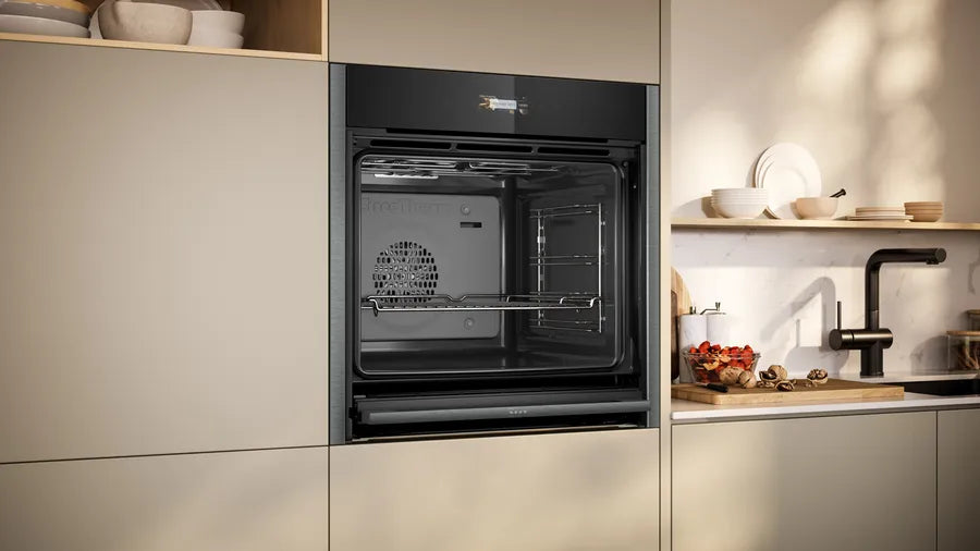 Neff B54CR31G0B N70 Slide and Hide Built-In Electric Single Oven Graphite Grey