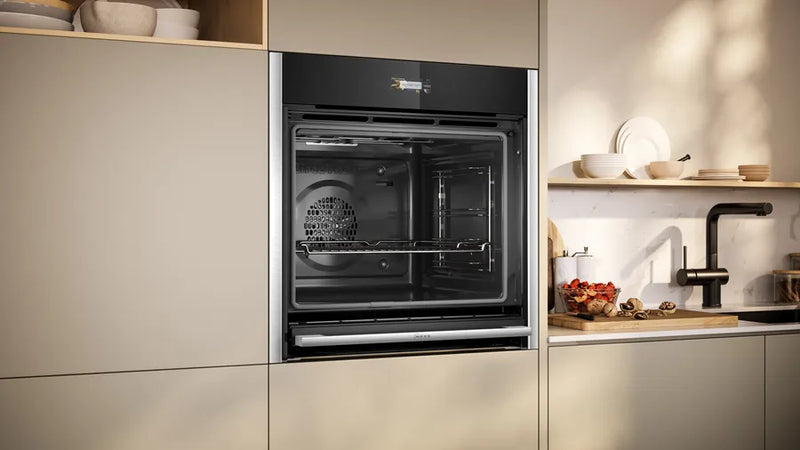 Neff B54CR71N0B N70 Slide and Hide Built-In Electric Single Oven Stainless Steel