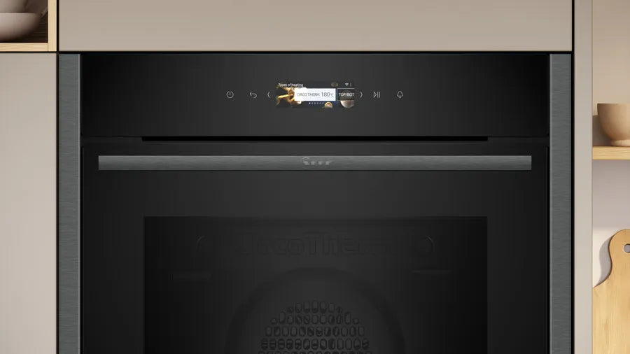 Neff B24CR71G0B N70 Built-in Electric Single Oven Graphite Grey