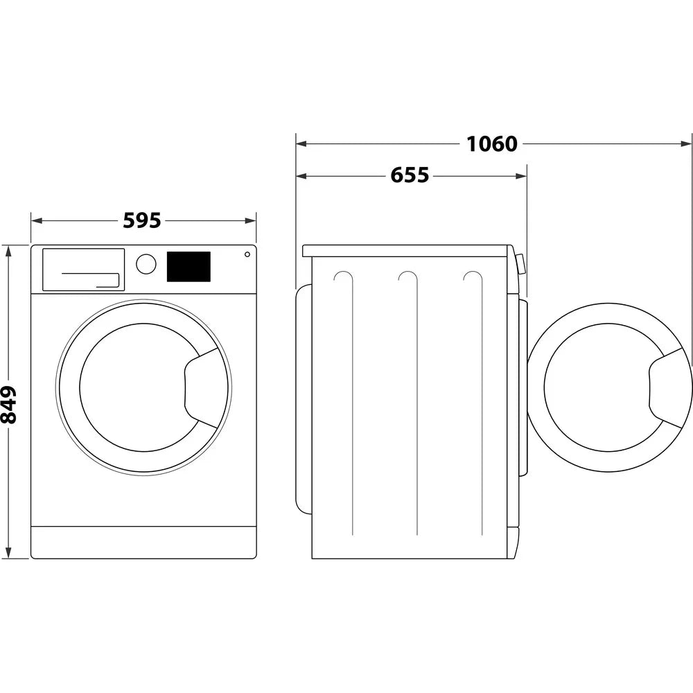 Hotpoint NTM119X3EUK 9kg Heat Pump Tumble Dryer White