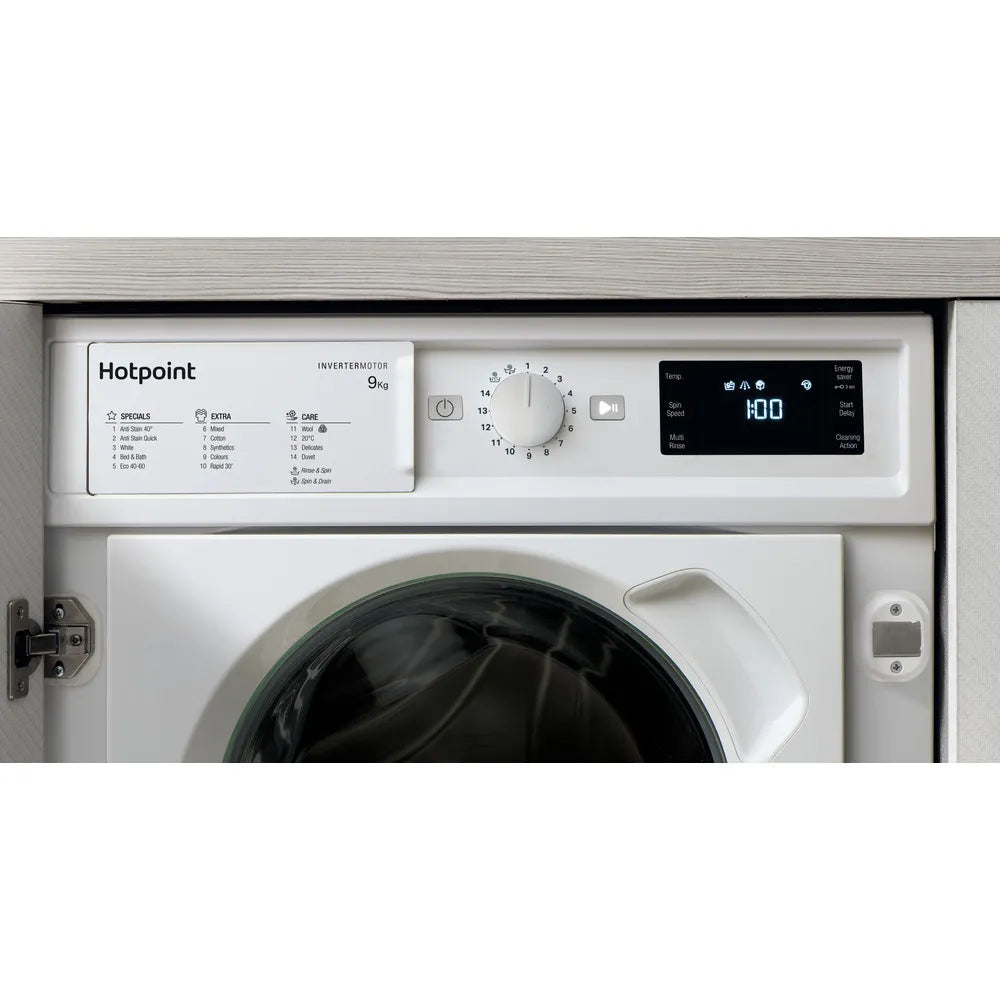 Hotpoint BIWMHG91485UK Integrated 9Kg 1400 Spin Washing Machine White