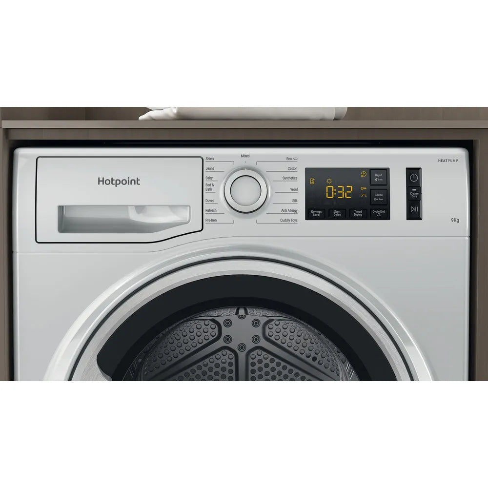 Hotpoint NTM1192SSKUK 9kg Heat Pump Tumble Dryer Silver