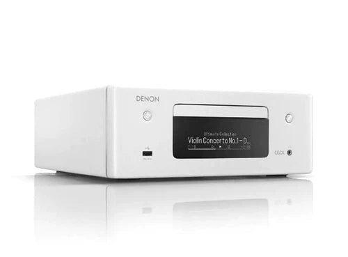 Denon CEOL N10 RCDN10 HiFi Network CD Receiver White with HEOS Built-in Open Box Clearance