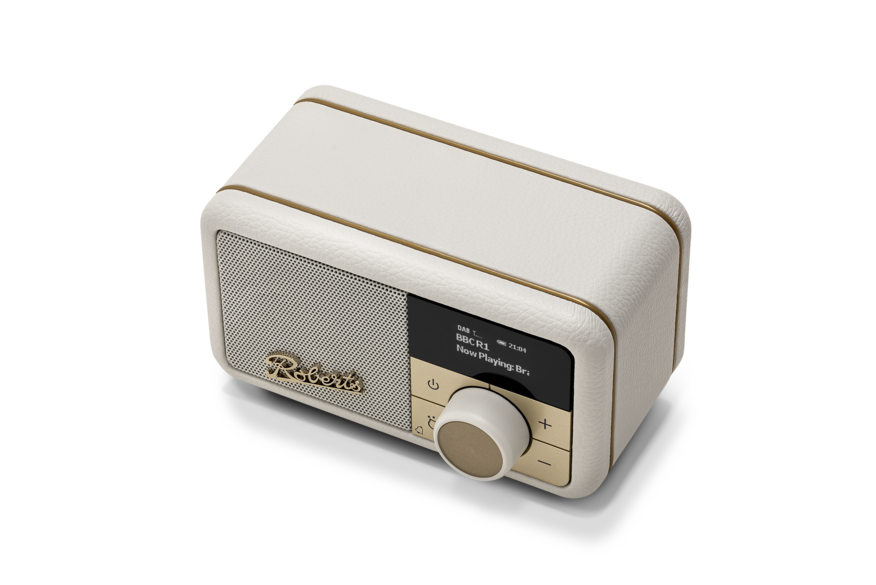 Roberts Revival Petite 2 DAB DAB+ Bluetooth Rechargeable Digital Radio Pastel Cream