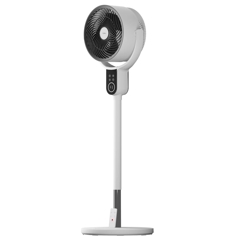 Vybra Oscillator Dual Height Tilt and Swing Fan White