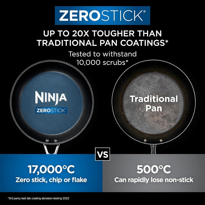 Ninja Zerostick Stainless Steel 3-Piece Pan Set C63000UK