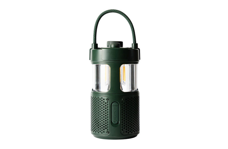 Pure Woodland Glow Waterproof Outdoor Portable Bluetooth Speaker with LED lamp