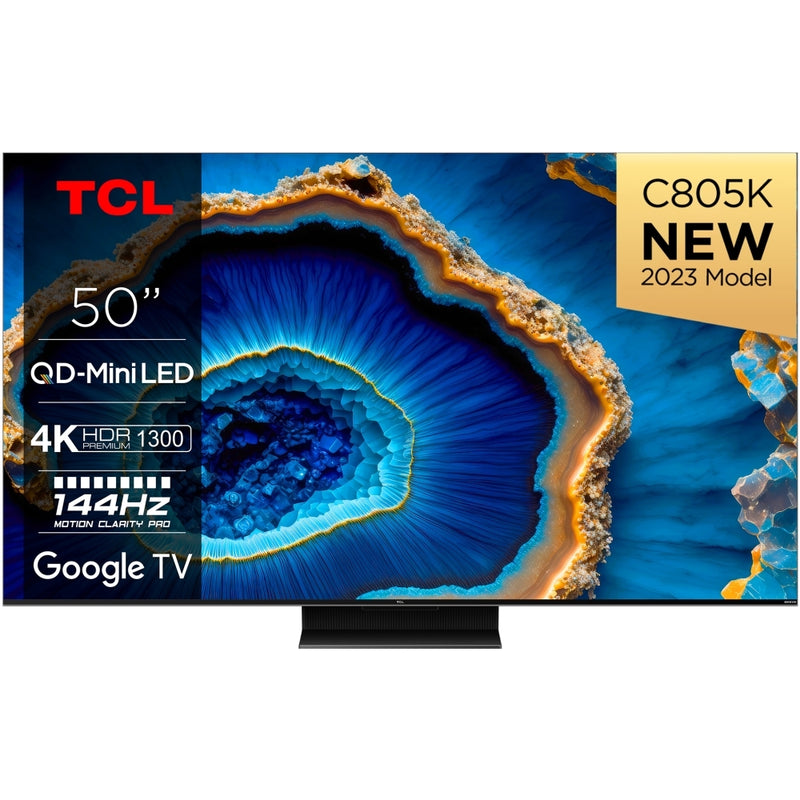 TCL 50C805K 50 Inch C805K 4K UHD HDR QLED Mini LED Smart Google TV 2024