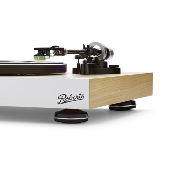 Roberts Stylus Luxe Direct Drive Turntable and Ruark R410 Integrated Music System HiFi Package Grey