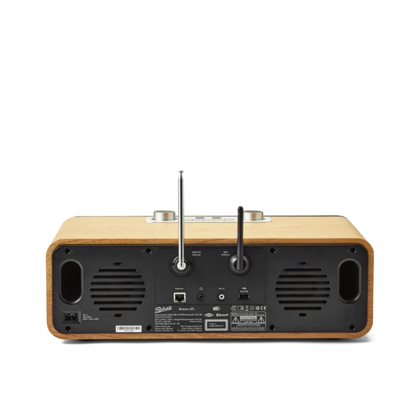 Roberts Stream 67L Bluetooth Sound System with CD Player and Internet DAB+ Radio - Natural Wood Ex-Display Clearance