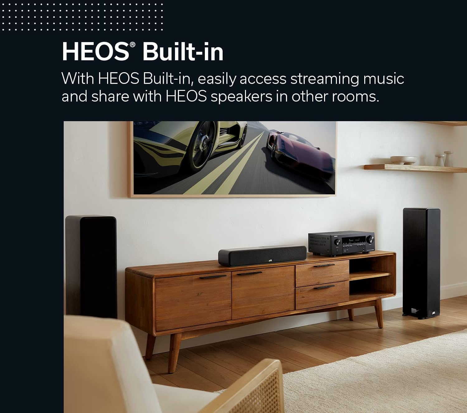 DENON AVR-S970H 7.2 Ch 185W 8K with HEOS Built-in AV Receiver