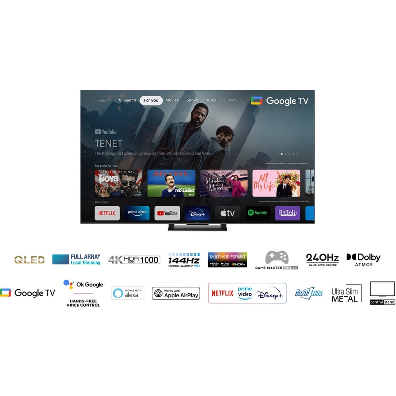 TCL 75C745K 75 Inch C745K 4K QLED UHD HDR Smart Google TV 2024