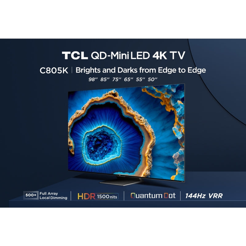 TCL 75C805K 75 Inch C805K 4K UHD HDR QLED Mini LED Smart Google TV 2024