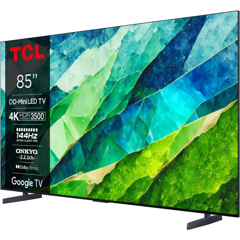 TCL 85C855K 85 Inch C855K 4K UHD HDR QLED Mini LED Smart Google TV 2024