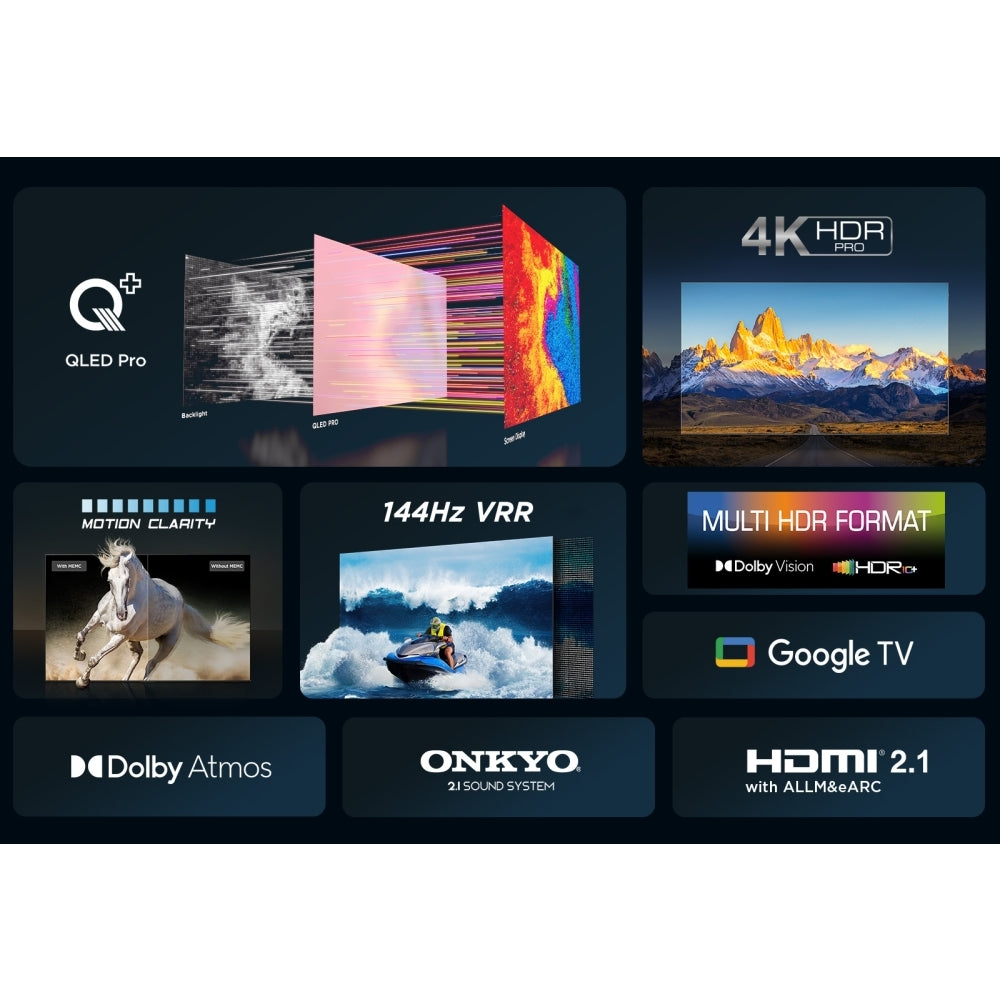 TCL 98C655K 98 Inch C655K 4K QLED UHD HDR Smart Google TV 2024