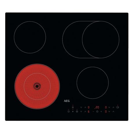 AEG HRX64360CB 59cm 4 Zone Ceramic Hob Black